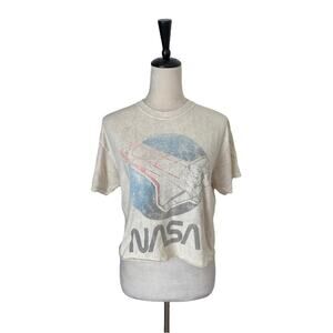NASA Graphic Tee Cream White